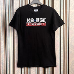 RARE!!VTG no use for a name nufan punk rock band usa size s #C1