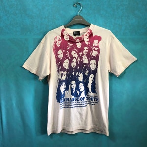 SALE!! VTG takeo kikuchi over printed radiance of youth sonic youth size 2 #950
