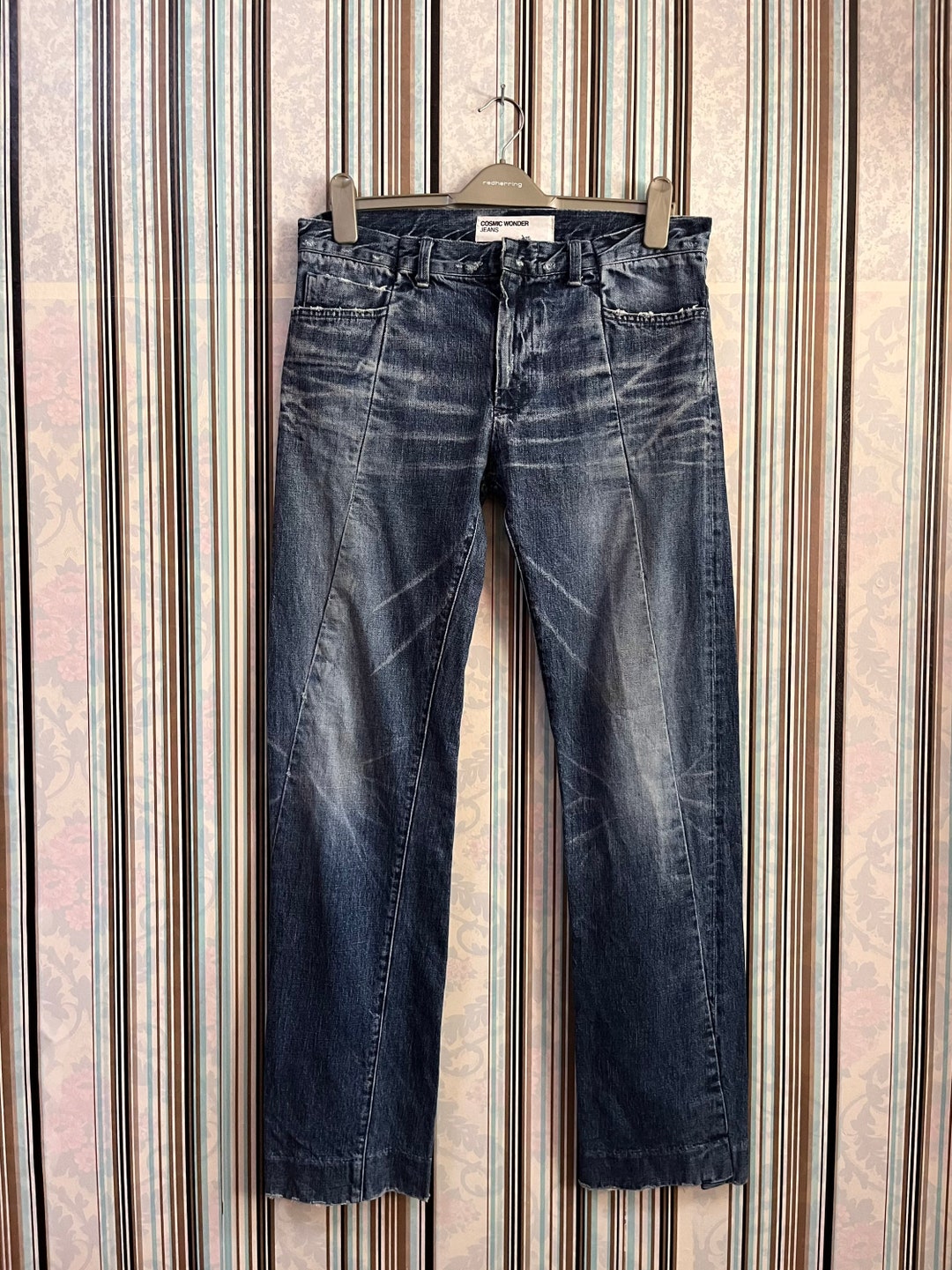 安価 RARE!!VTG Cosmic Wonder Jeans Japanese Brand Washed Designer トップス