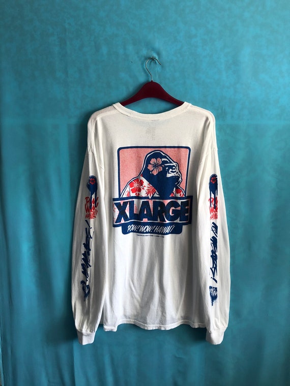 RARE!!VTG pow wow hawaii x xlarge x slicks long s… - image 1