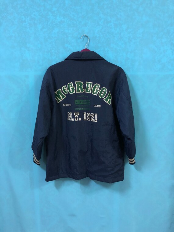 VTG MCGREGOR Varsity Jackets Coats N.Y 1921 Sport Club Navy