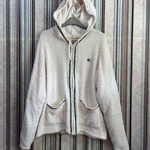 MEGARARE!!VTG Pherrows Mahi Mahi Rider Fleece Towel Zipped Hood 