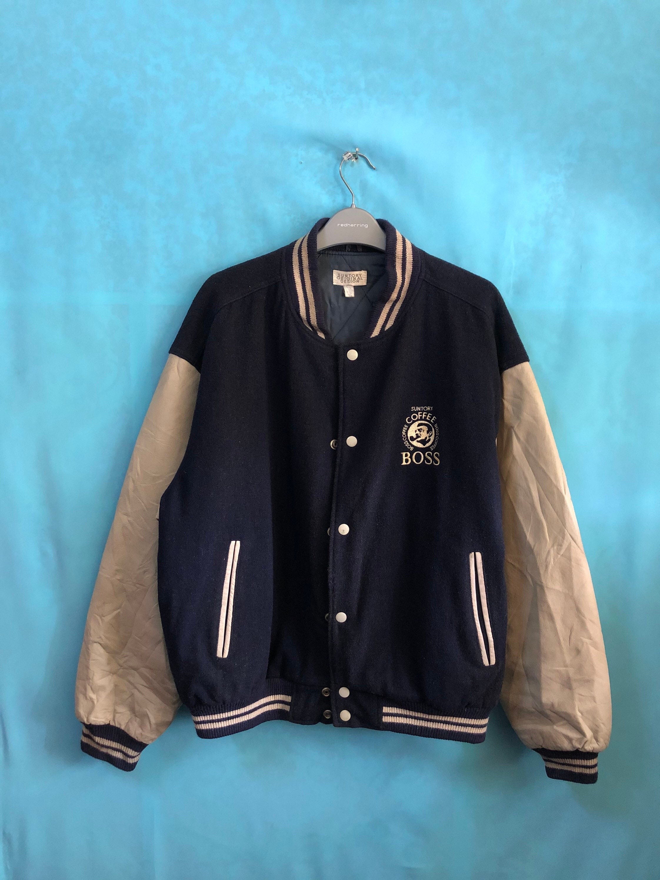 RARE!!VTG 80s Suntory Boss Suntory Original Design Varsity