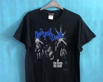 Details about   New York Dolls Trash Photo T-Shirt Black Small Rock & Roll T Shirt S-3XL 