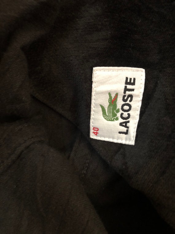 VTG LACOSTE chemise lacoste black blazer medium #… - image 3