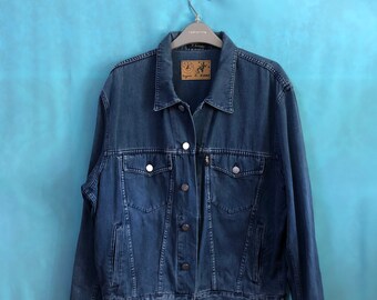 agnes b. homme トラッカージャケット ブラック キリン 90s agnes b homme PARIS Black Trucker Jacket/ アニエスベー