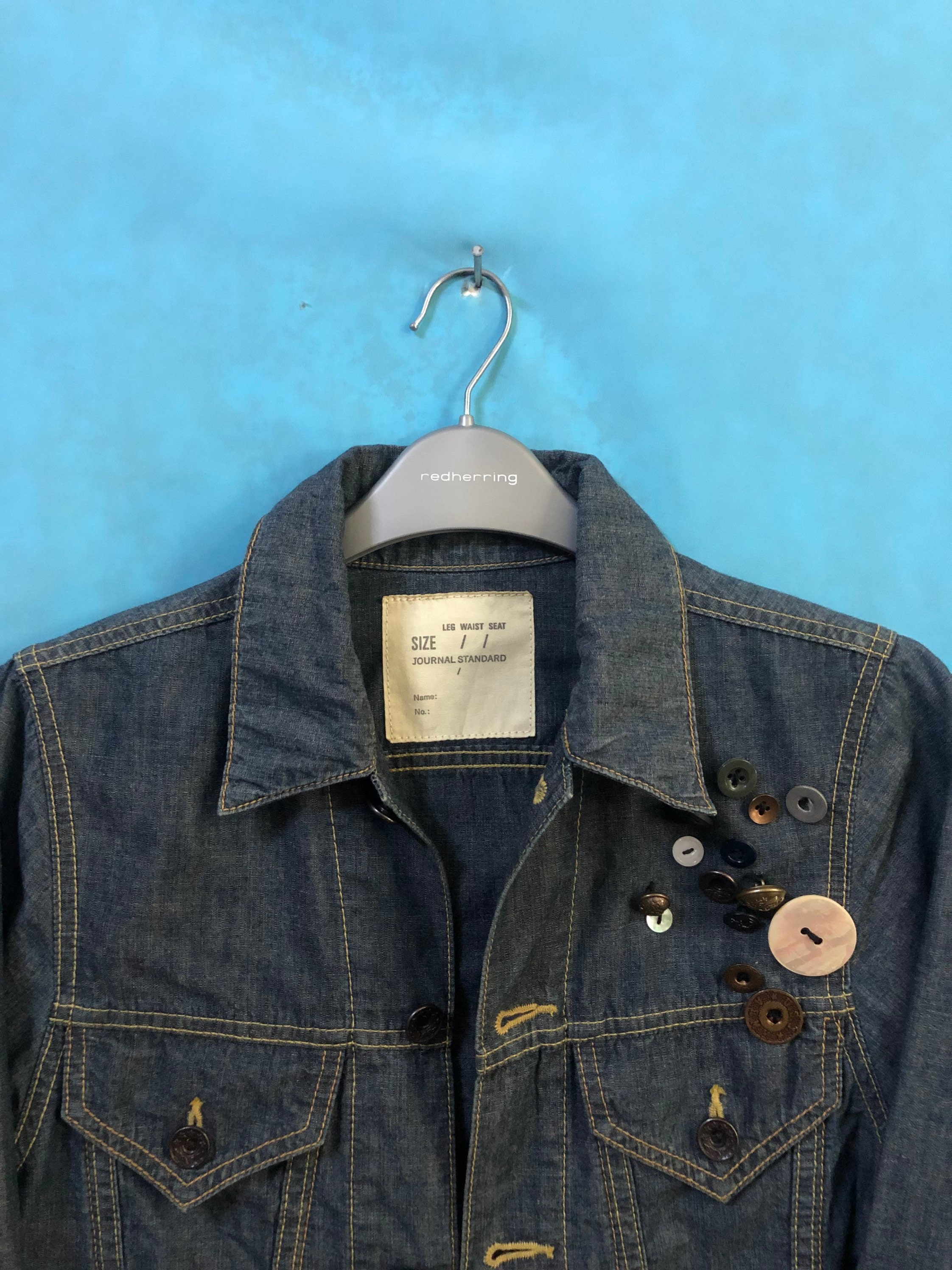 SALE!!VTG Journal Standard Trucker Denim Jacket Us Army Navy