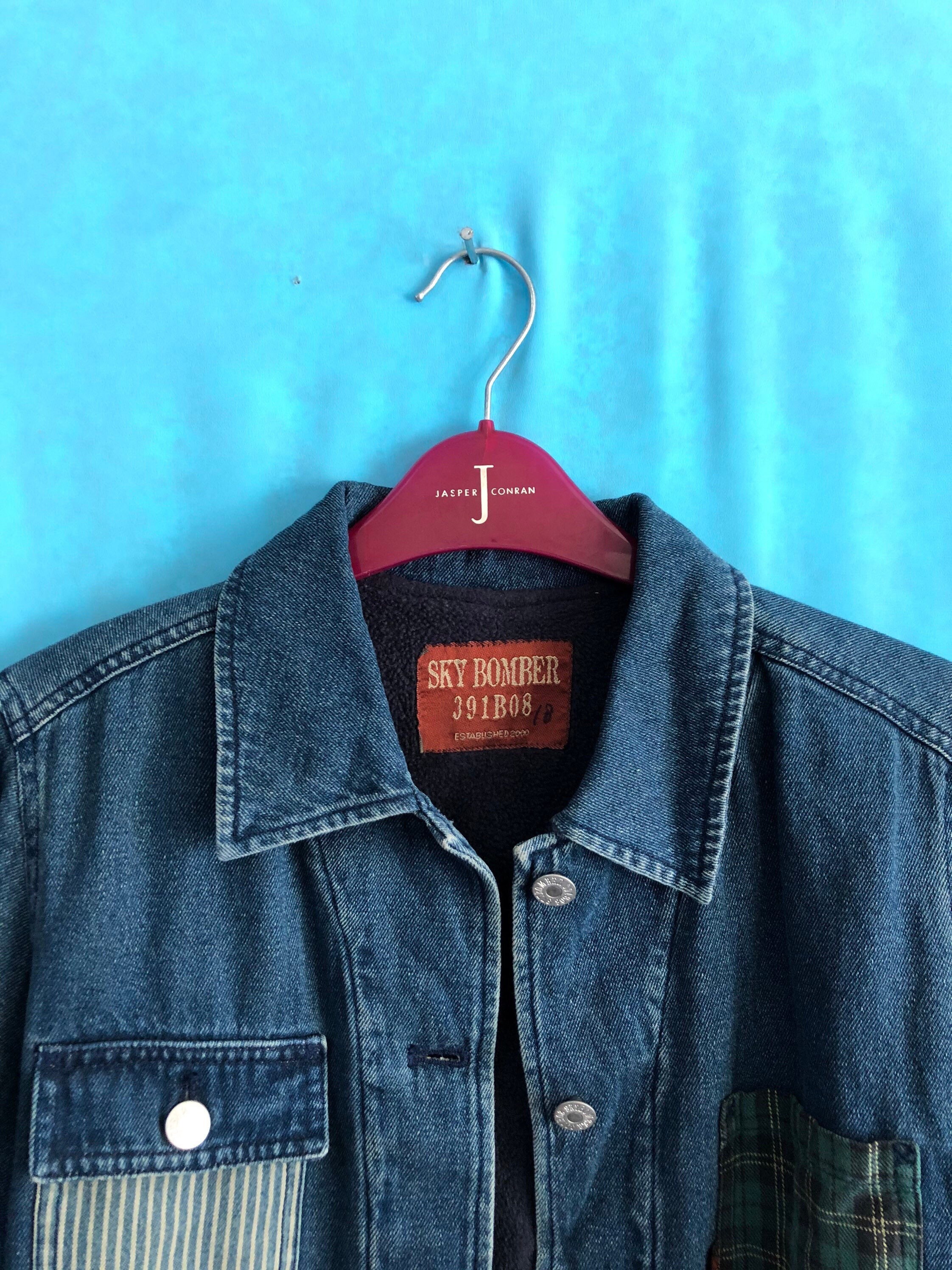 ジャケット・アウター skybomber DHgate.com:Y2K Patchwork Bomber Jacket with High Collar