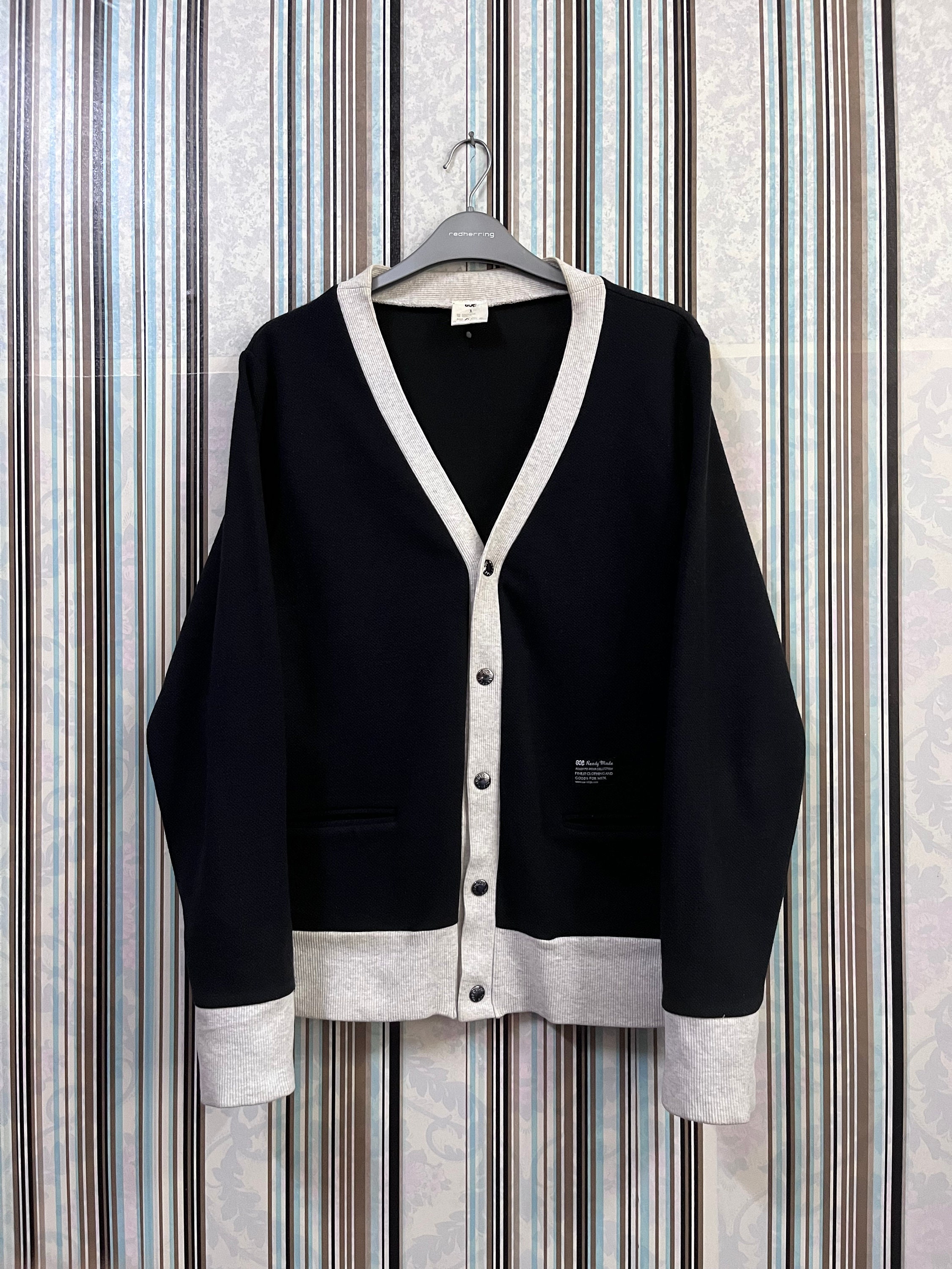 MEGARARE!!VTG Soe Tokyo Cardigan Sweats Two Tone Ready Made Size 1 