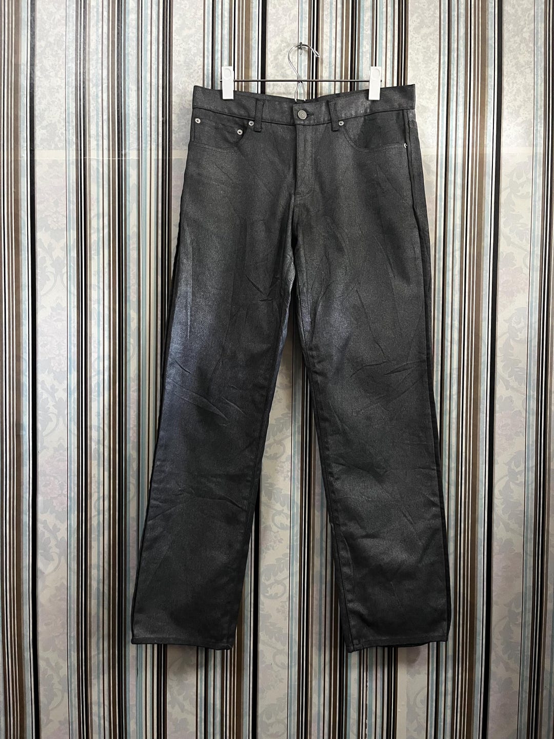 パンツ 80's FICCE by YOSHIYUKI KONISHI 2000s FICCE FICCE Yoshiyuki Konishi Waxed Jeans Size 3 #H4 - Etsy