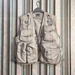 MEGARARE!!VTG nikon original goods apparel techwear jackets vest size M #B3