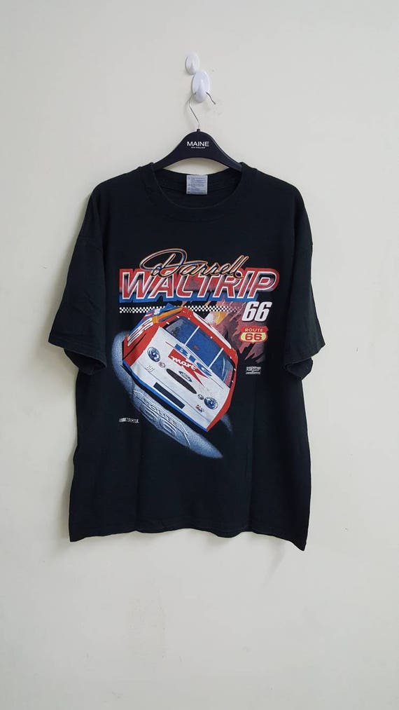 BIGSALE vtg NASCAR route 66 Darrell waltrip t shir