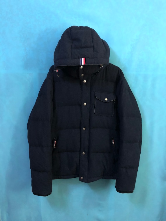 RARE!! VTG Beams Heart Puffer Down Jackets Navy Designer RARE!! VTG Beams Heart Puffer Down Jackets Navy Designer