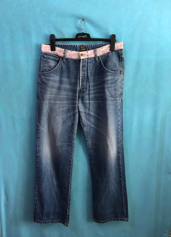 SALE!!VTG mad hectic washed designer jeans button… - image 1