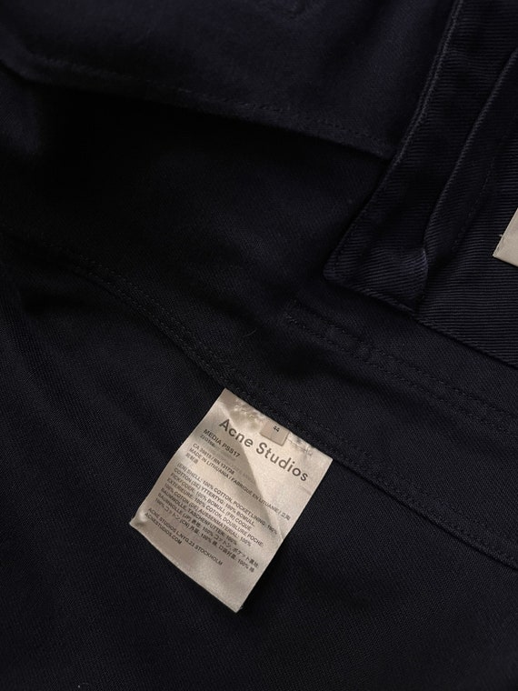 MEGARAREVTG Acne Studios Media Work Jacket Navy Size 44 B3 - Etsy