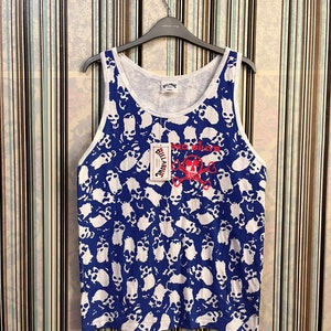 SELTEN!!VTG Billabong bad Billys pro Surfwear Skateboards voll bedruckt blau neu Größe M #C4