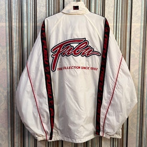 MEGARARE!!VTG fubu the collection 1992 big logo spell put hip hop rap swag size L #C4