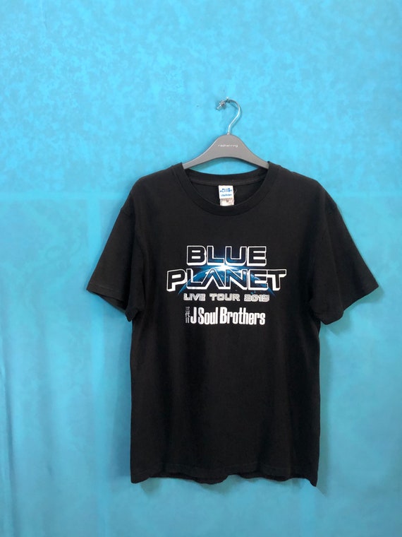 三代目J Soul Brothers BLUE PLANET Tシャツ Lサイズ SALE!! VTG J Soul Brothers Blue Planet Distress Shirt Medium #1002