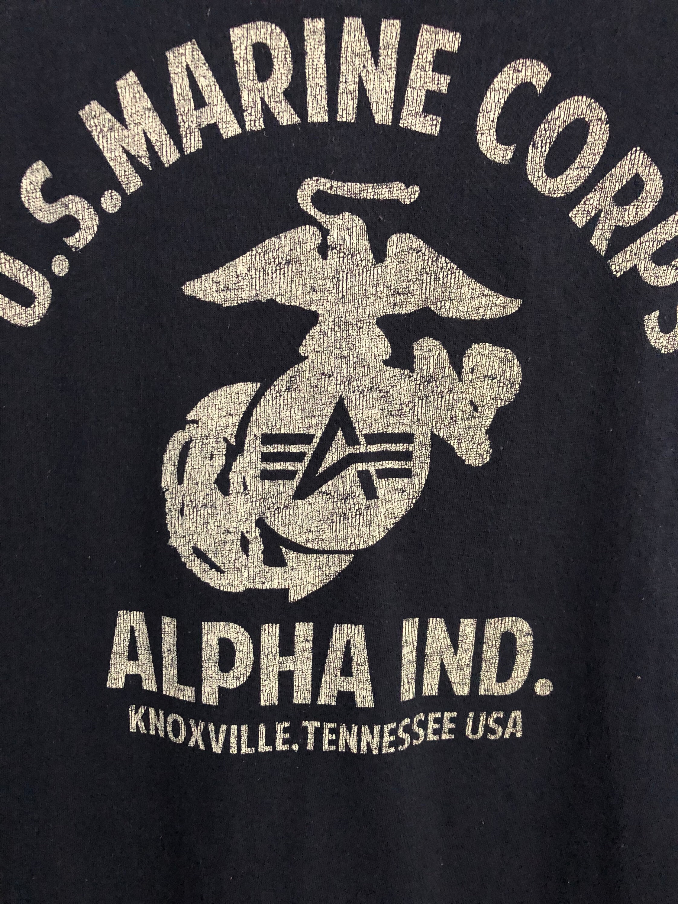 ON SALE!! VTG Alpha Industries in Marine Shirt Large #712 - Etsy