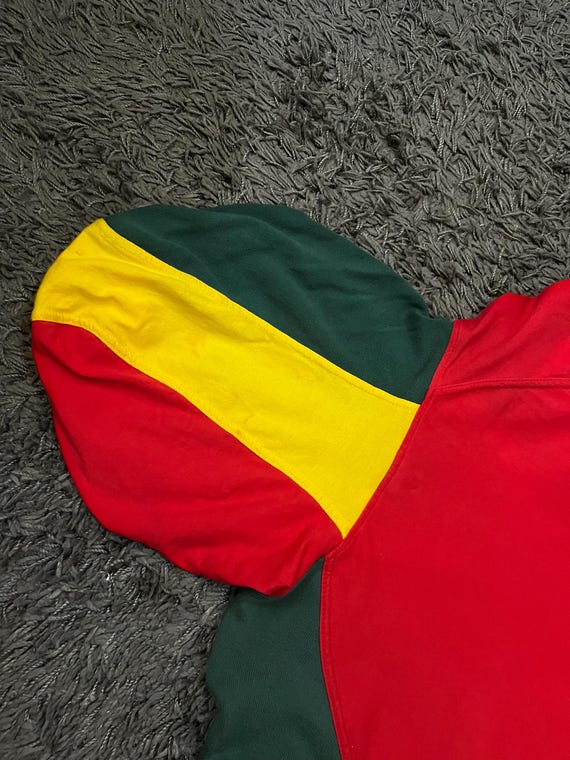 1990s STUSSY World International Tribe Color Blocks Irie Jah Rydim