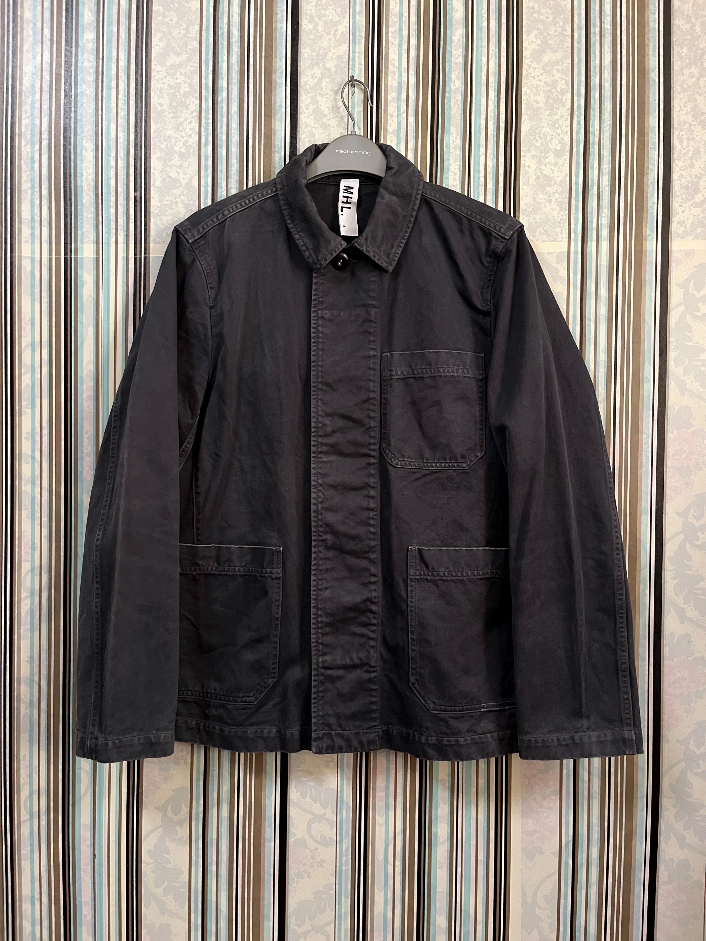 9-0122M∞MARGARET HOWELL×JOHN SMEDLEY/マーガレットハウエル/ジョンスメドレー/カーディガン/AMF67288 MHL. Margaret Howell Double-Breasted Jacket, Size M, Navy, Men\u0027s