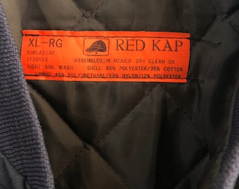 RARE!!VTG Bounty Hunter Bomber Jacket Red Kap Mexico Hikaru