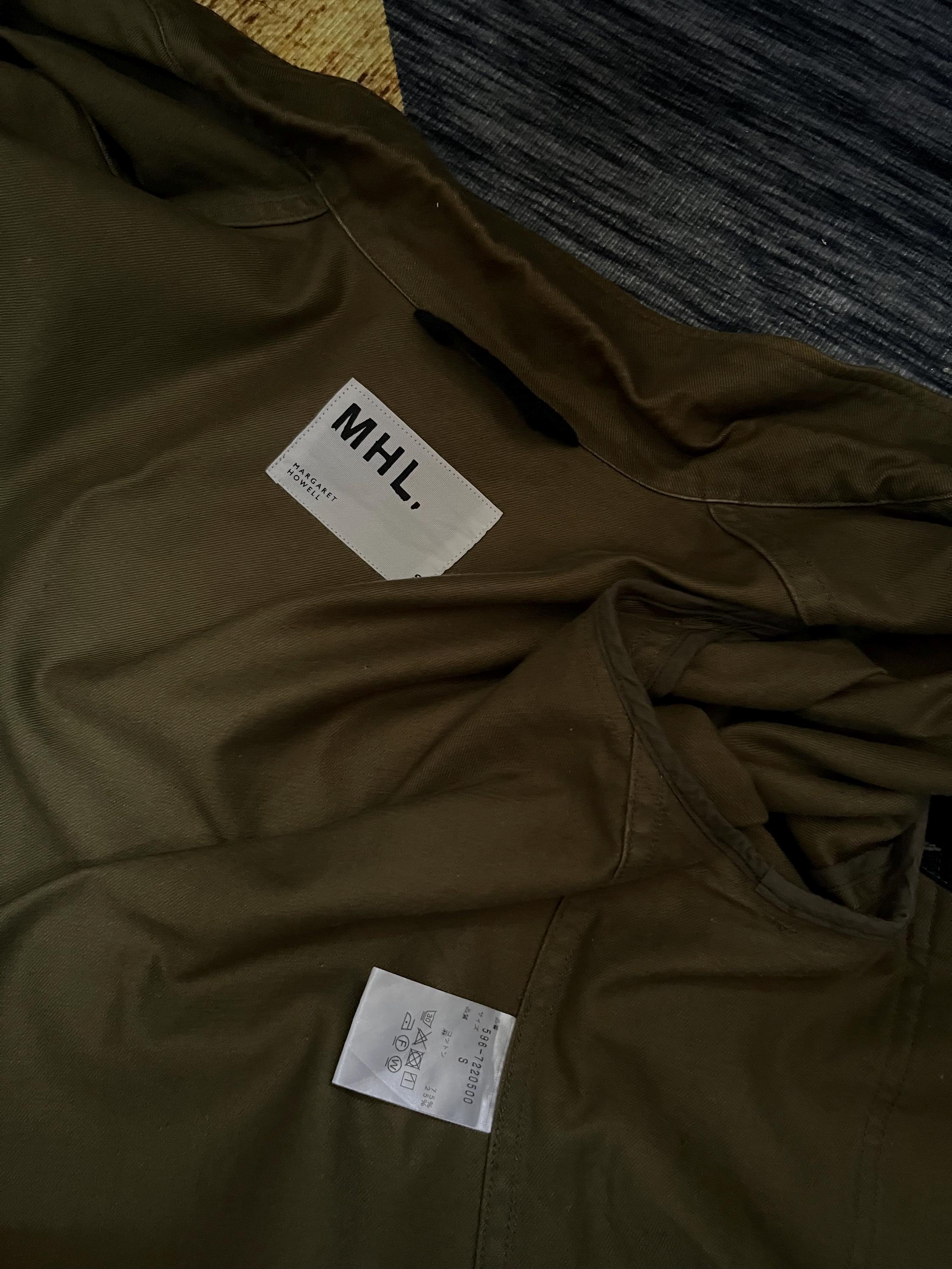 MHL Margaret Howell Olive Jacket Army Twill Hidden Pocket