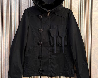 RARE!!VTG sunaokuwahara issey miyake jackets hoodies multi tactical zipped poc size M #C4