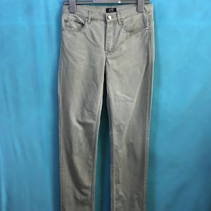 RARE!!VTG apc a.p.c light olive green straight cut size 28 #B3