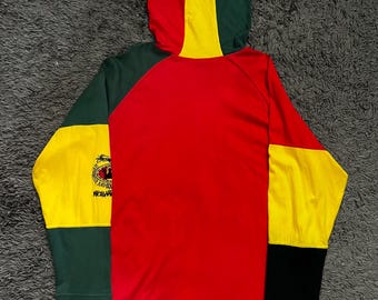 1990s STUSSY World International Tribe Color Blocks Irie Jah Rydim