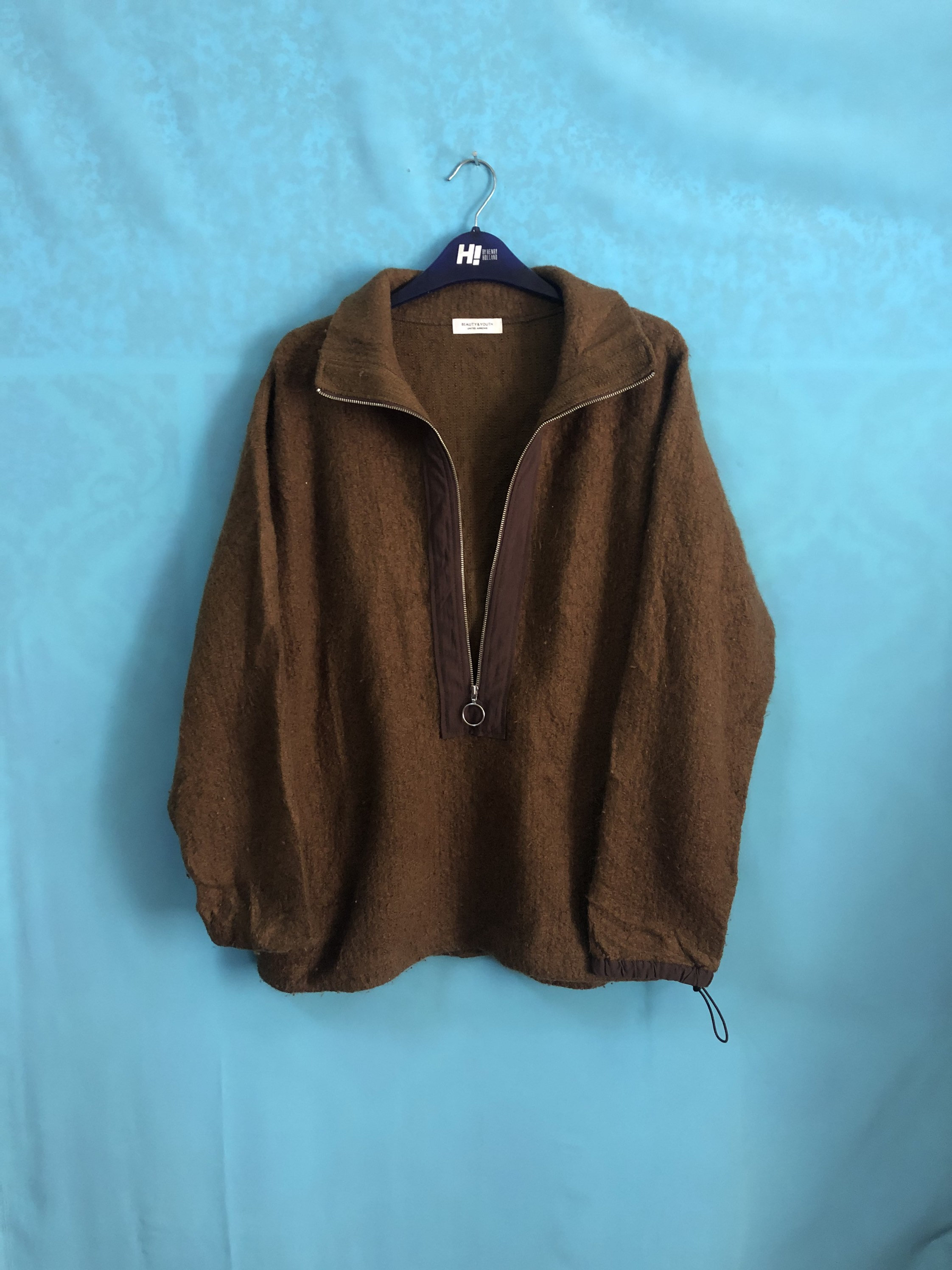 aki　　　　　　　　　　　　　　　　　　　　　UNITED ARROWS VTG UNITED ARROWS Jackets Zipper Down Wool Coats Brown Japanese