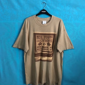 ON SALE!! rare VTG neil young and crazy horse king of rock and roll promo tour large  #729