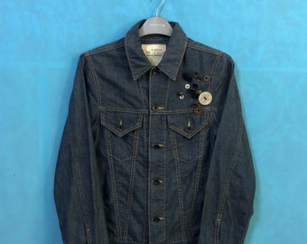 SALE!!VTG Journal Standard Trucker Denim Jacket Us Army Navy