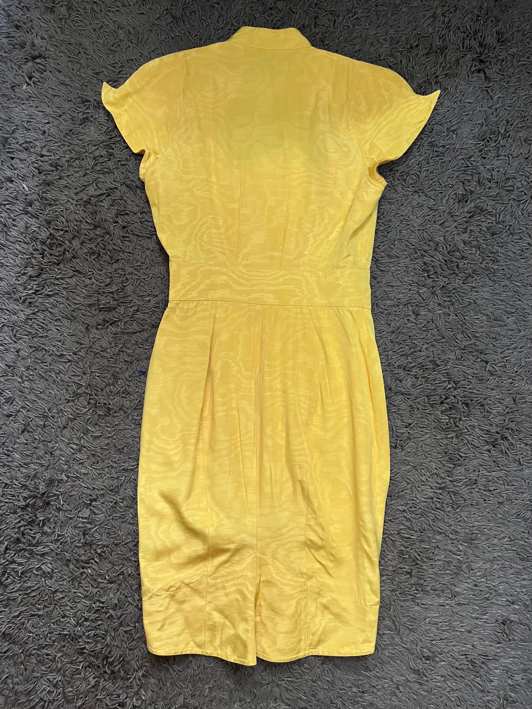 FW 1996 Thierry Mugler Fete Paris Couture Cheongsam Dress Size 9
