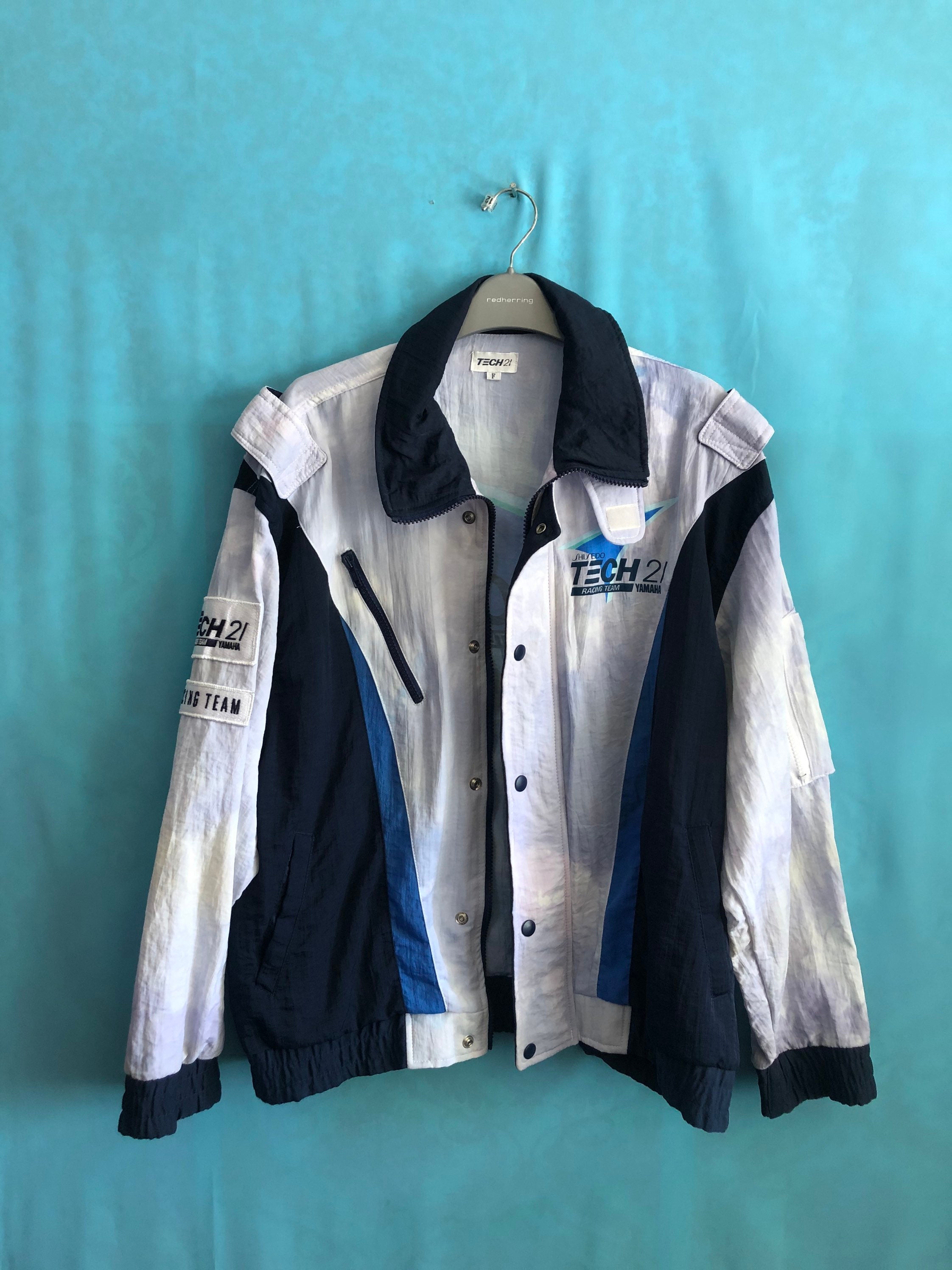 Buy RARE!!VTG Tech 21 Racing Team Shiseido Yamaha Windbreaker