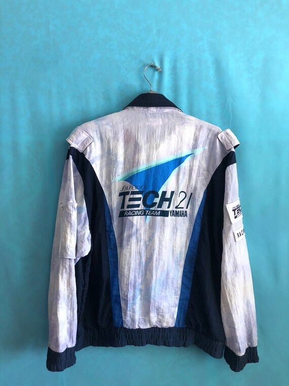 SHISEIDO Tech21 YAMAHA レーシングジャケット LL Buy RARE!!VTG Tech 21 Racing Team Shiseido Yamaha Windbreaker