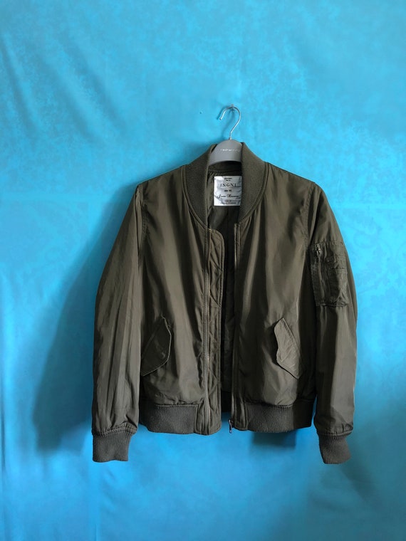 ON SALE!! VTG ingni bomber olive jackets coats zi… - image 3