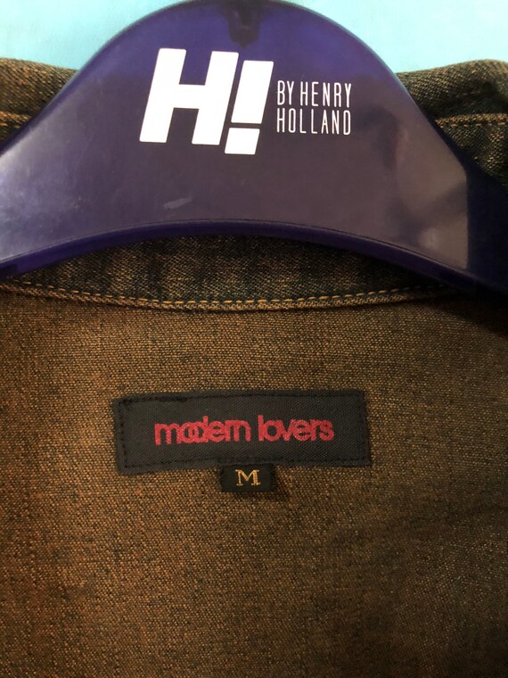 トップス guiltyguys VTG MODERN LOVERS Western Zig Zag Patches Snap Button Denim Shirt