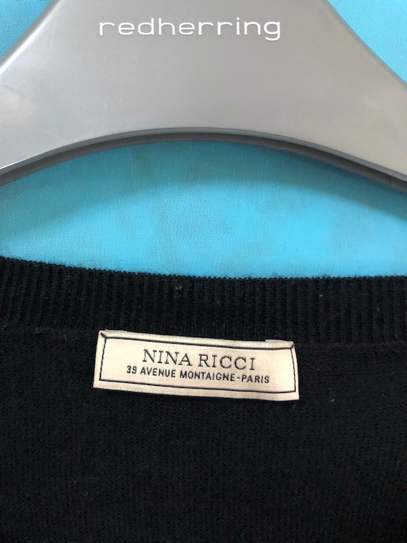 NINA RICCI　セーター SALE!! VTG Nina Ricci 38 Avenue Montaigne-paris Zipper Jumper