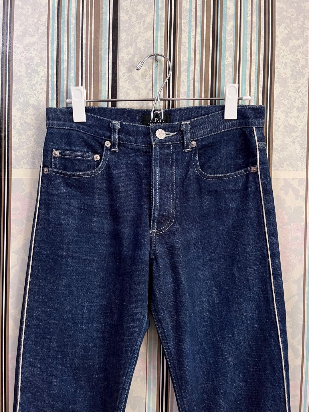 MEGARARE!!VTG Apc Rue De Fleurus Paris Lined Jeans C 100 Indigo