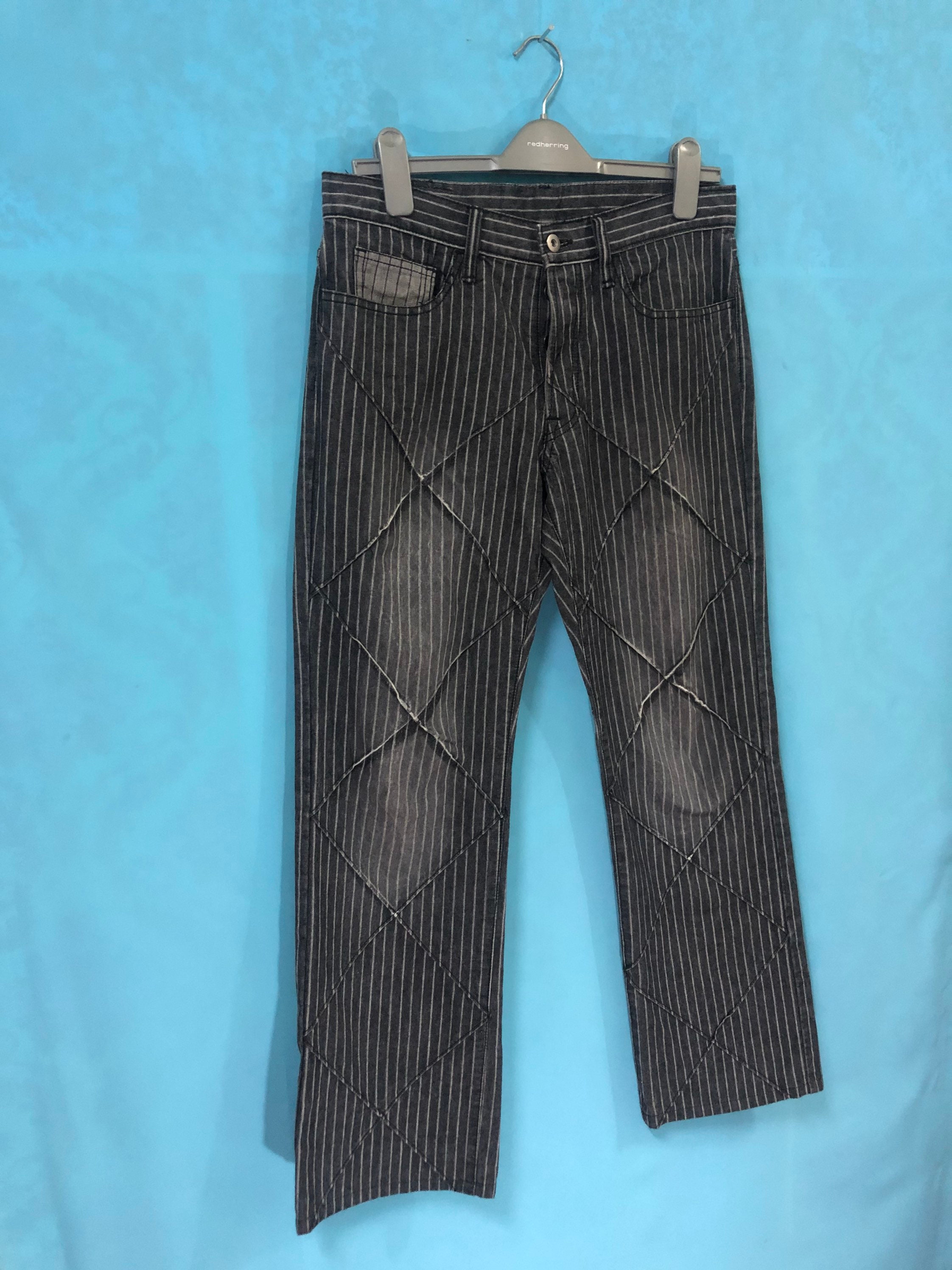 VTG BOYCOTT Japanese Designer Striped Check Patterned Made