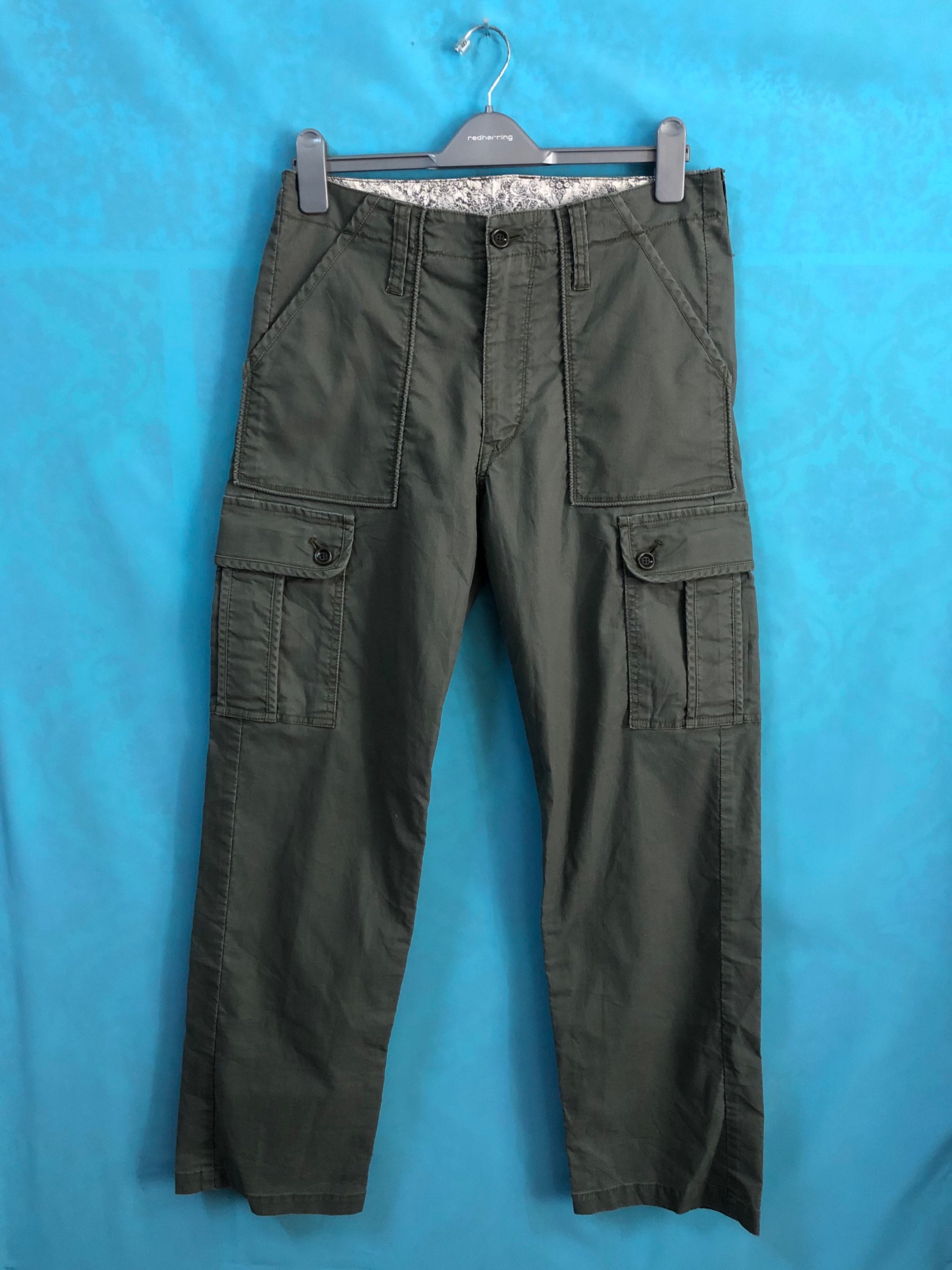 Megarare Melrose Sample Edition Men's Melrose Military Worker Trousers Japanese Designer Size 3 Large #684