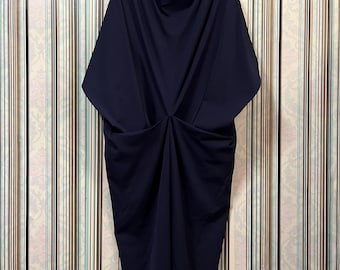 Vintage 1970s Y's Yohji yamamoto cocoon twist dress asymmetry avant garde casual wear made in japan #F4