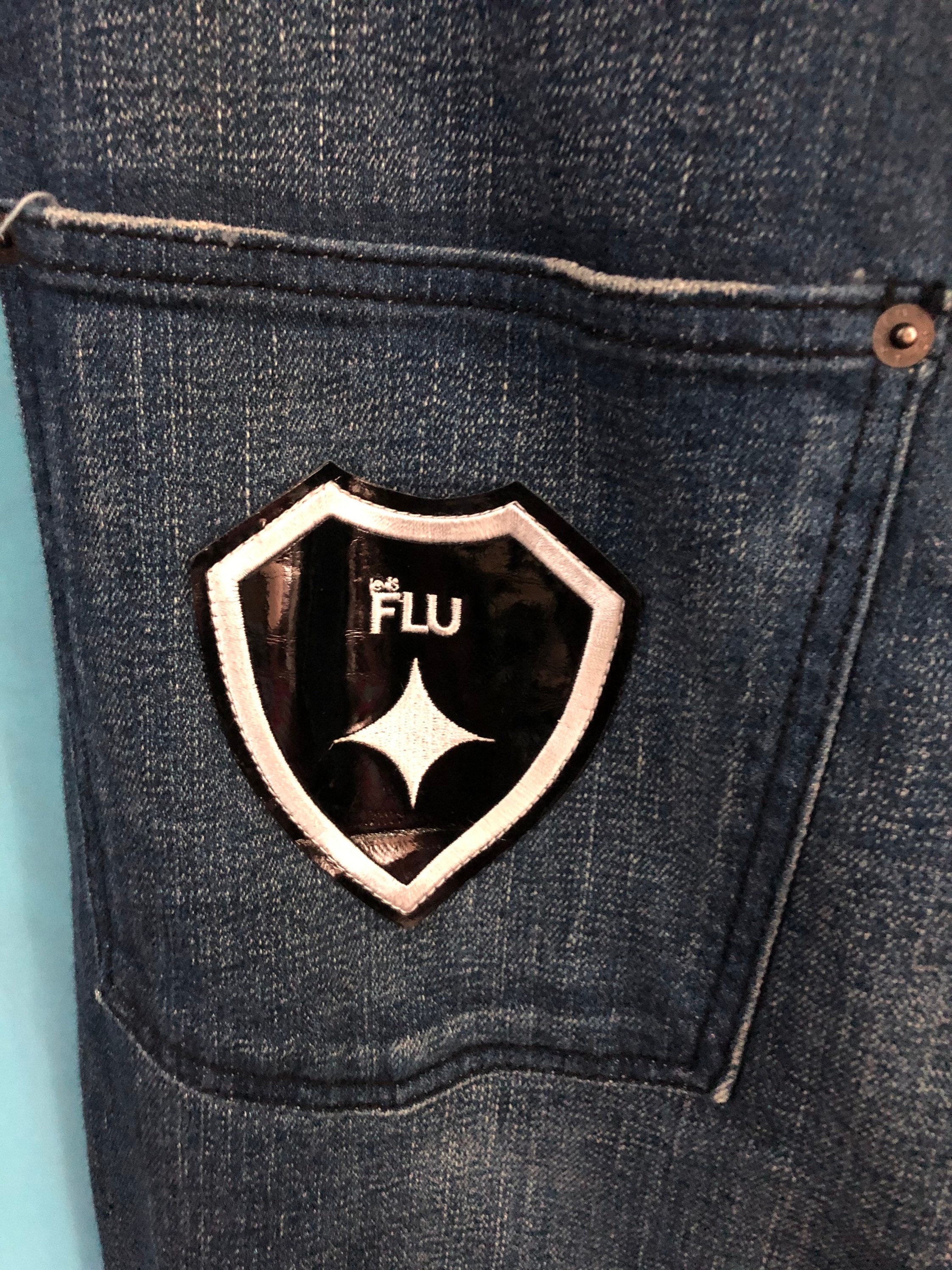 RARE LEVIS FLU Jeans Blue Japanese Designer Relaxed Fit Size 30