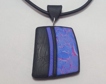 Necklace, polymer clay