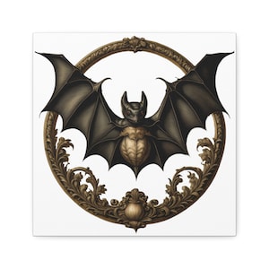 Vintage Bat Canvas Art