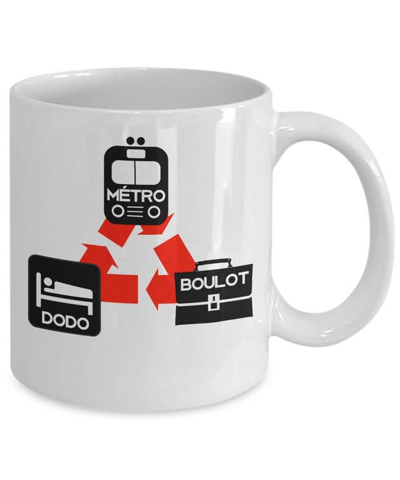 Tasse Cafe French Mug Metro Boulot Dodo Commute Work Sleep Etsy Uk Tasse Cafe French Mug Metro Boulot Dodo Commute Work Sleep Etsy Uk