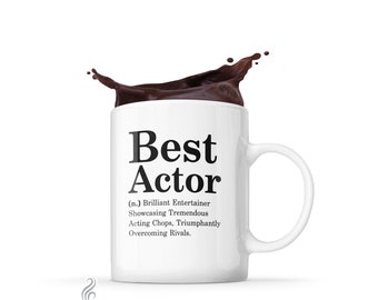 Best Actor Award Mug, Gift Ideas for Actors, Funny Best Actor Novelty Cup for Women and Men, Acronym Mug, Definition Mug