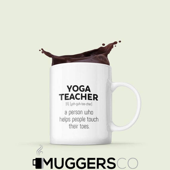 Yoga Gifts Yoga Teacher Definition Mug Gift for Yoga Teacher White