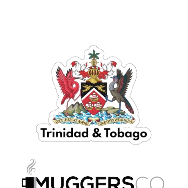 Trinidad and Tobago Coat of Arms Die-Cut Stickers